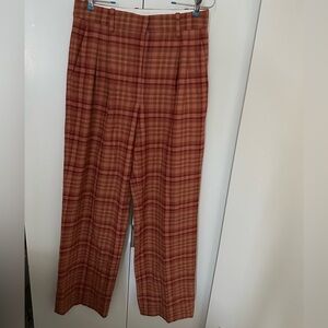 Aritzia Wilfred Plaid Effortless Pants